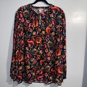 Croft and barrow boho blouse size 2X